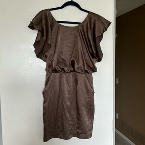 Brown mini dress